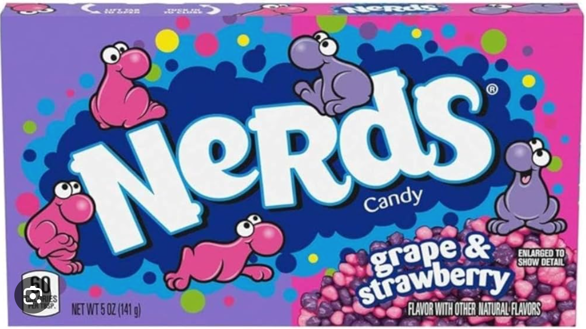 Nerds - Grape & Raspberry - Theatre Box - 141g