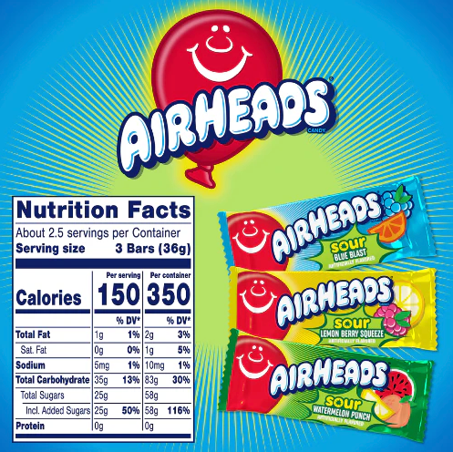 BULK - Airheads Sour Minis