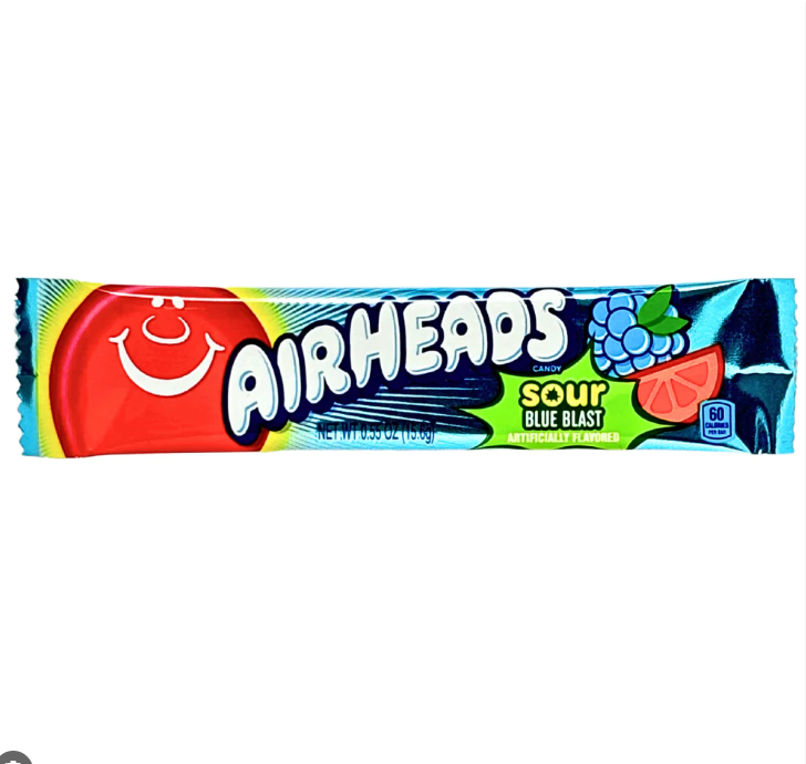Airheads Sour Blue Blast Taffy - 15g