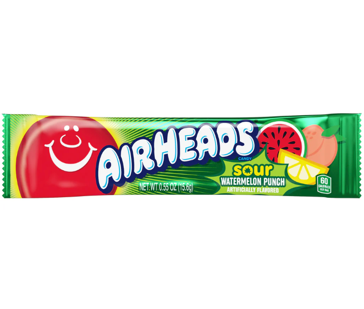 Airheads Sour Watermelon Punch Taffy - 15g
