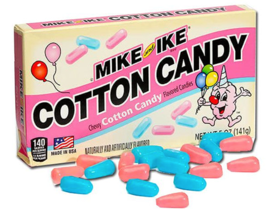 Mike & Ike - Cotton Candy - Theatre Box - 120g