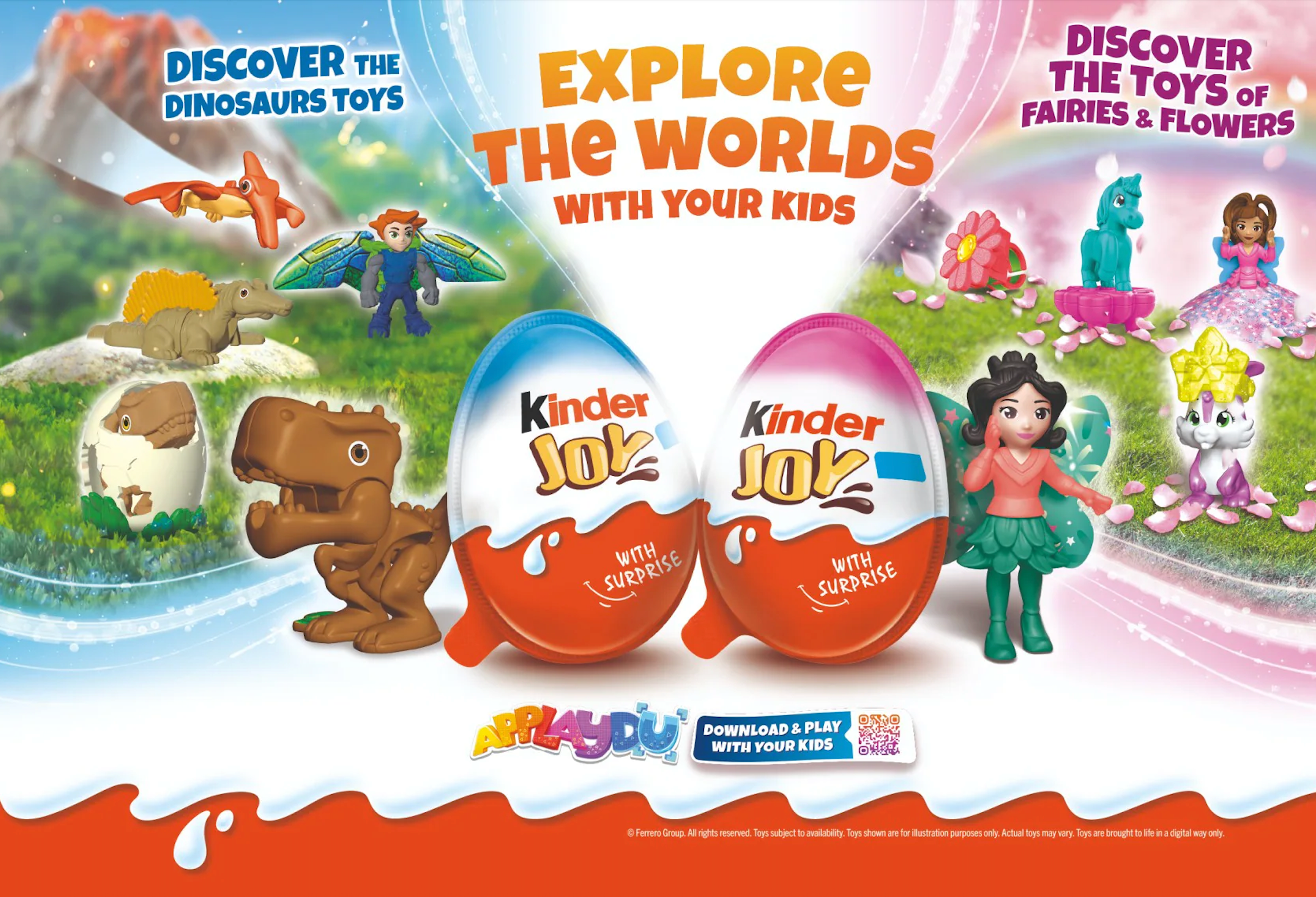 Kinder - Joy Surprise Eggs - Dinosaur - 1pc (Europe)