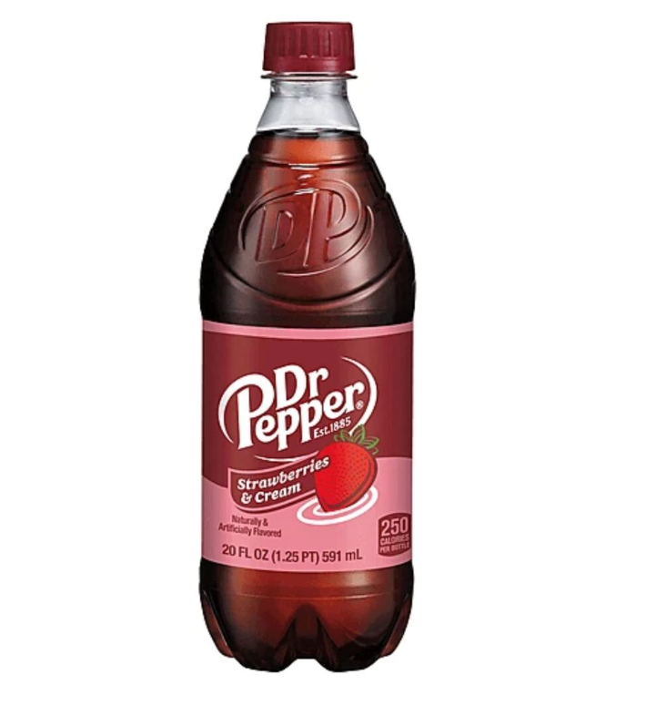 Dr Pepper - Strawberries & Cream - Soda Pop - 591ml (USA)