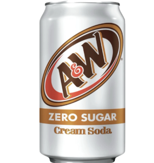 A&W - Zero Sugar Cream Soda - 355ml