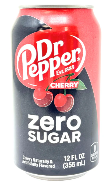 Dr Pepper - Cherry - Zero Sugar- 355ml