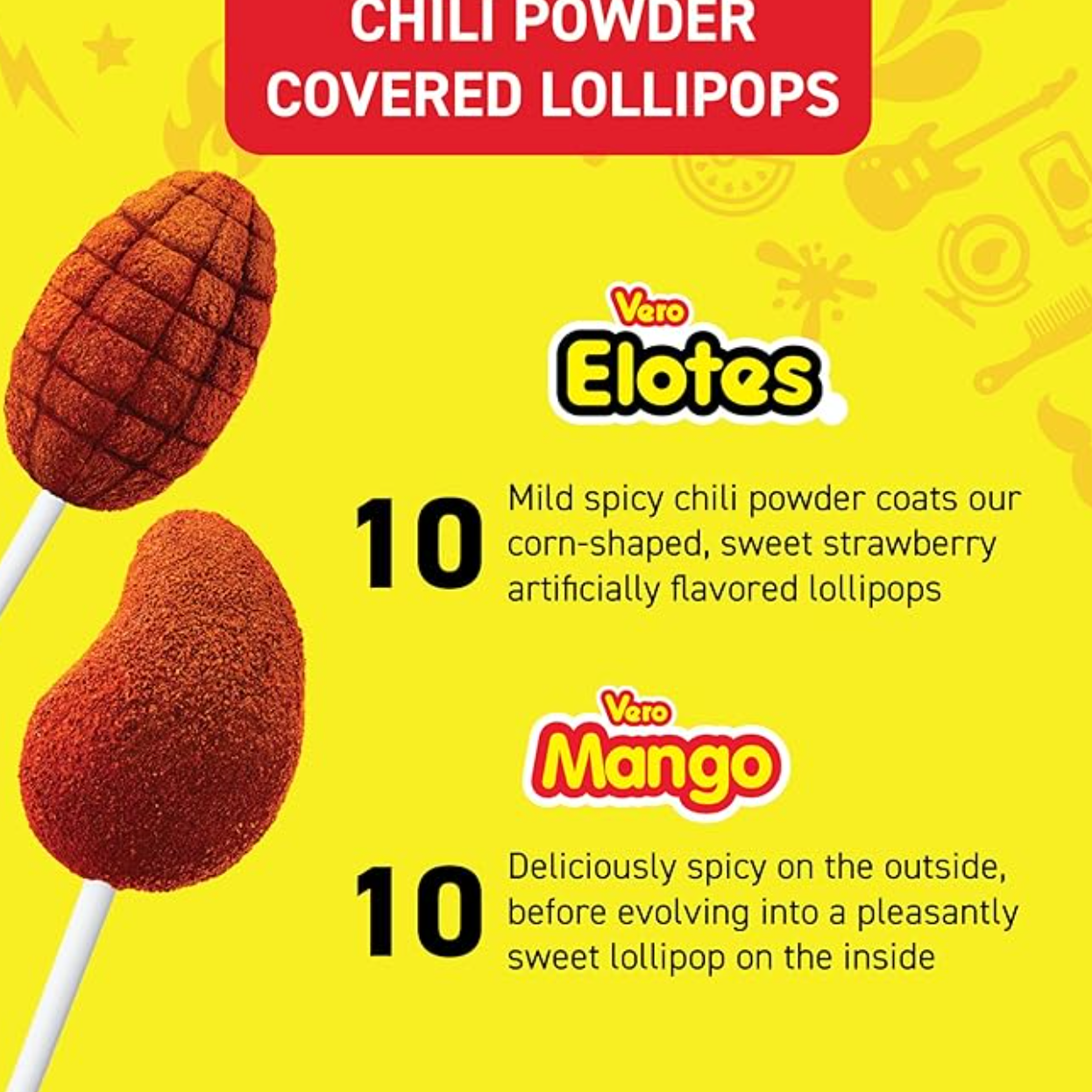 Vero - Mix Banda De Fuego Lollipop - 1pc Assorted (Mexico) - add flavour variant