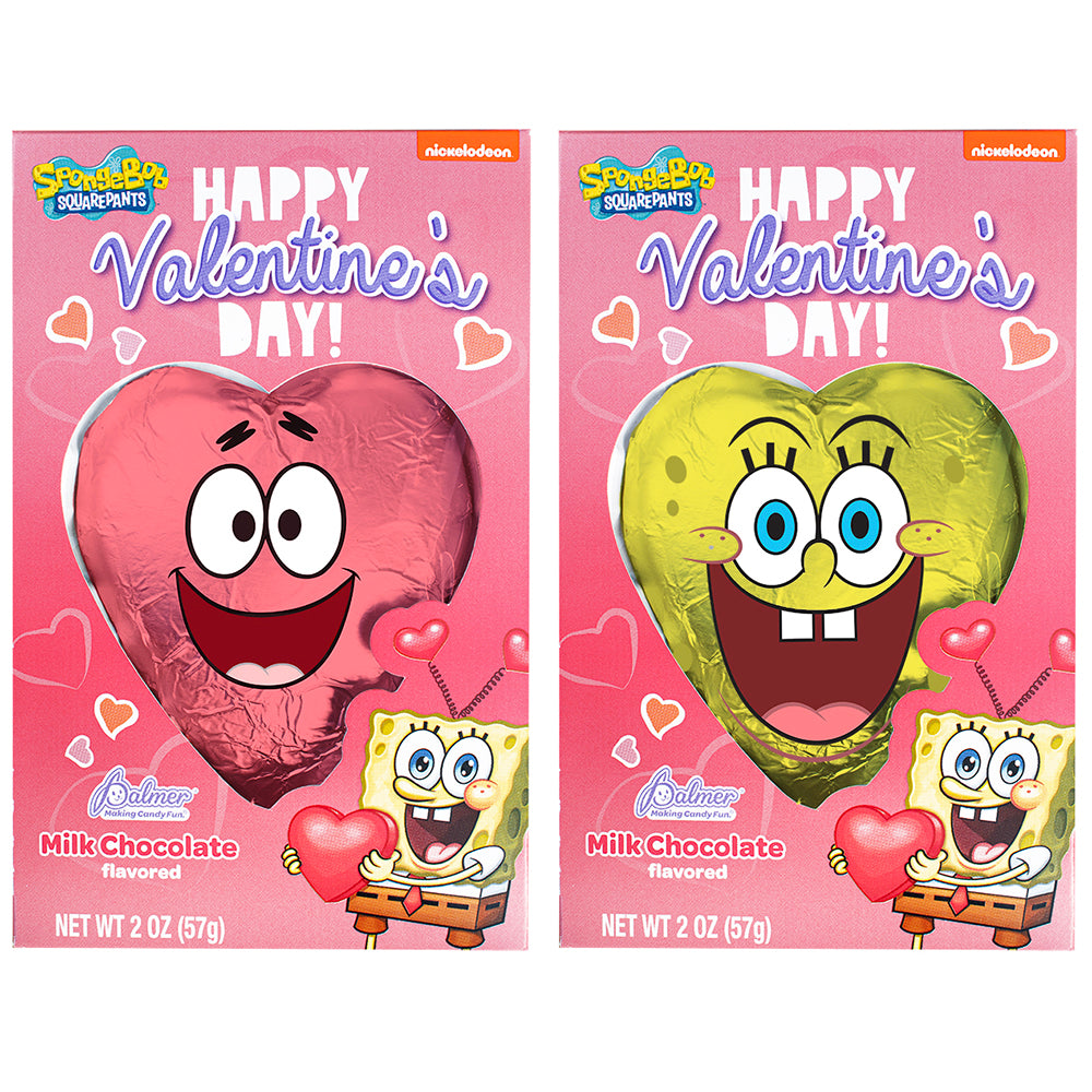 Palmer - Spongebob Valentines Day Box - Milk Chocolate - 57g