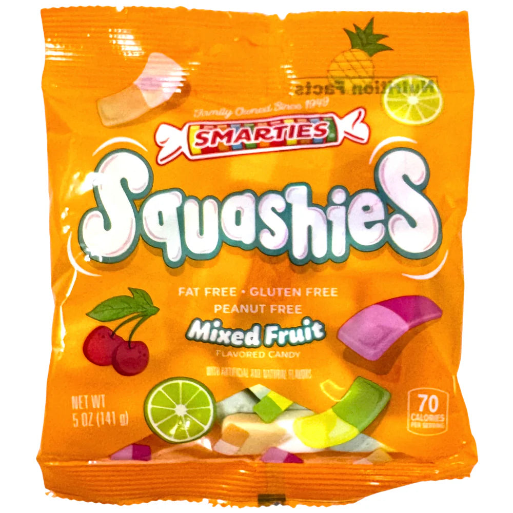 Swizzels - Smarties Mixed Fruit Squashies - Theatre Bag - 142g (UK)