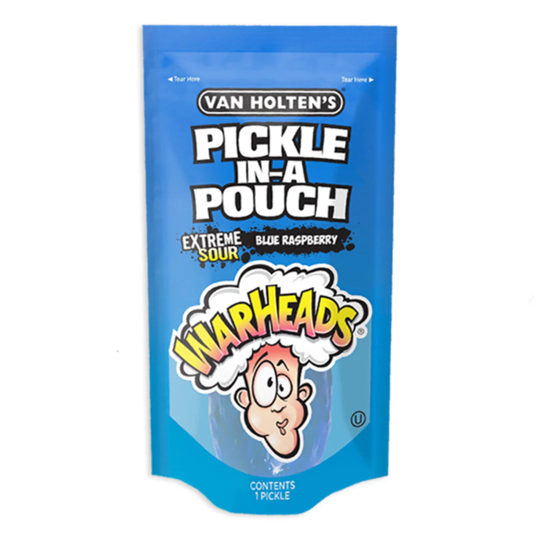 Van Hotens - Warheads - Blue Raspberry Sour Dill Pickle - 1 Pickle
