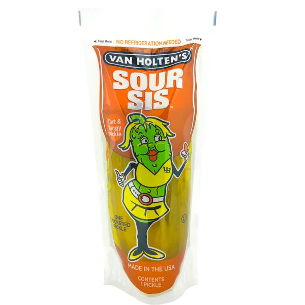 Van Holten's - Jumbo Sour Sis - Pickle in a Pouch - 1 Pickle