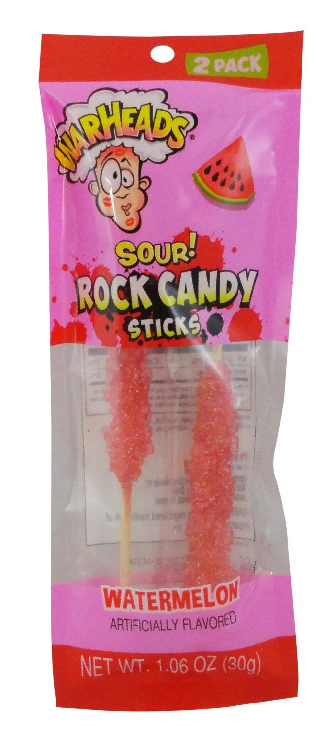 Warheads - Valentines Day Sour Rock Candy Sticks - 2pk