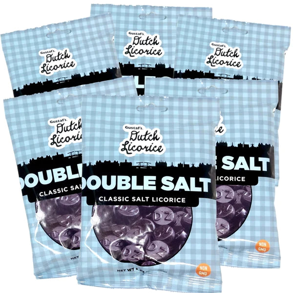 Gustaf's Dutch Licorice Double Salt - Theatre Bag - 150g(Holland)