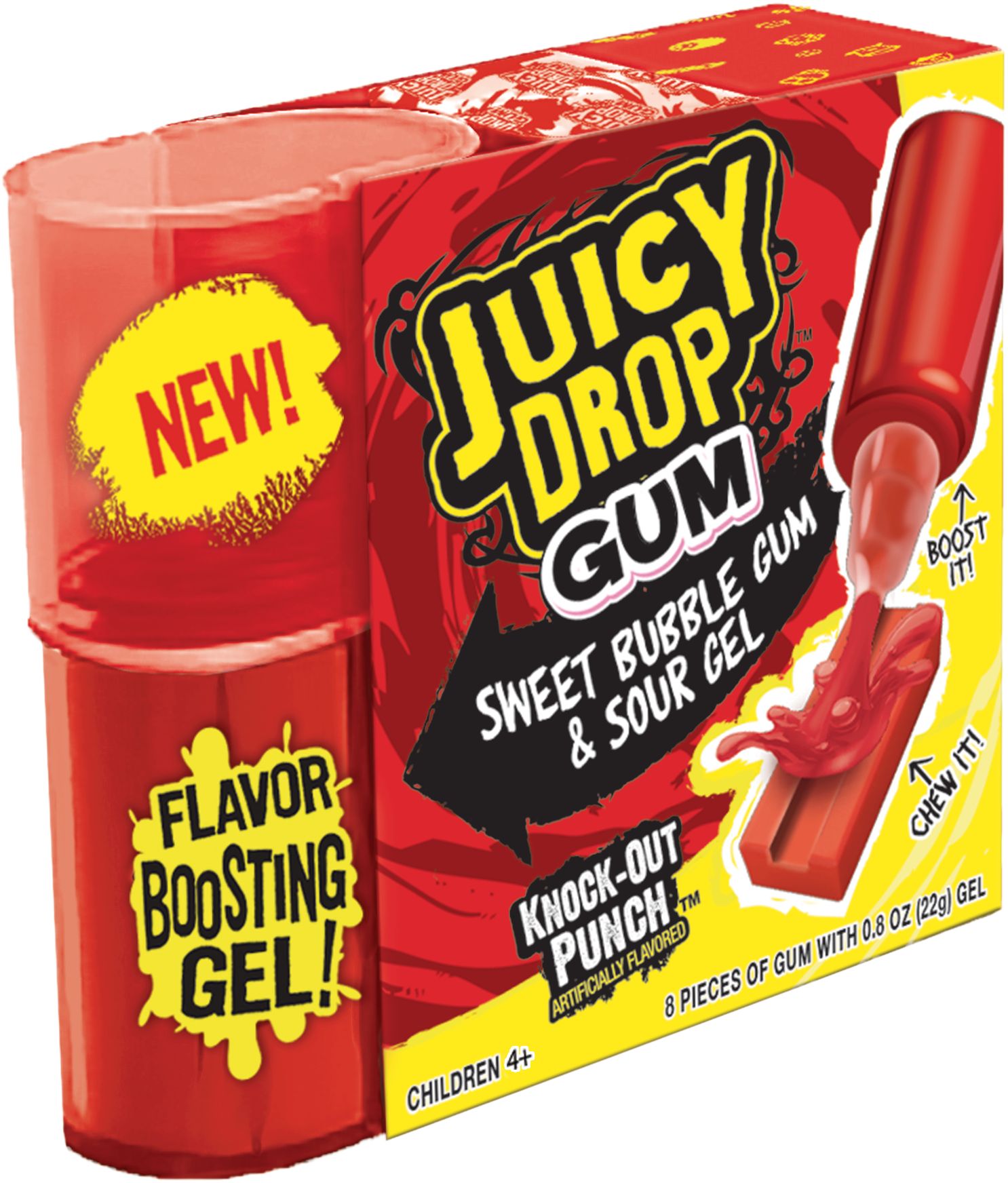 Topps - Juicy Drop Gum and Sour Gel - Assorted Flavours - 22g