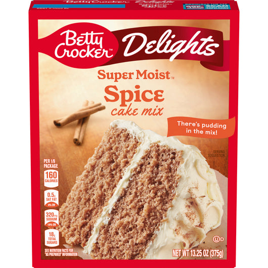 Betty Crocker - Delights Super Moist Spice Cake Mix - 375g