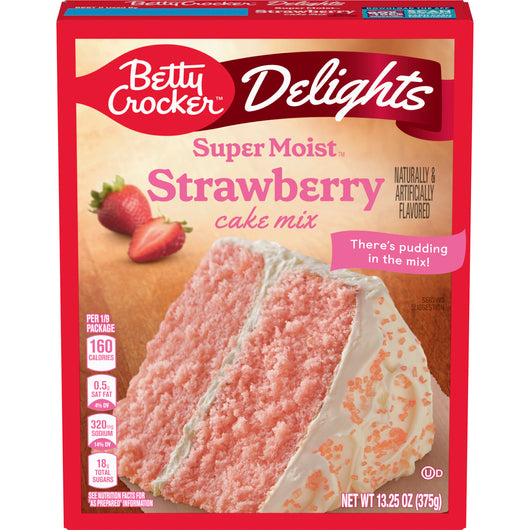 Betty Crocker - Delights Super Moist Strawberry Cake Mix - 375g