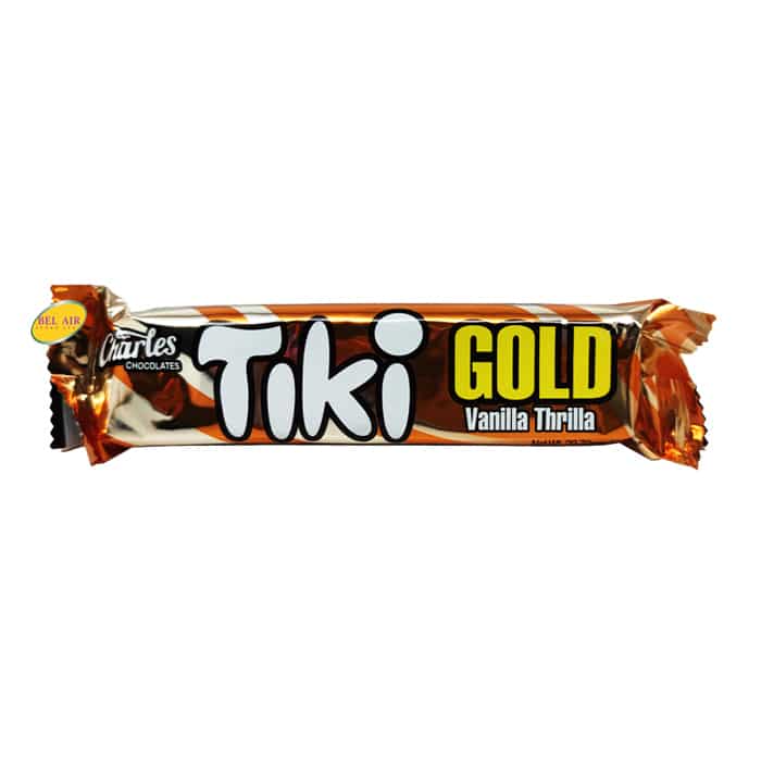 Charles Chocolates - Tiki - Gold Vanilla Thrilla - Chocolate Wafer - 29.7g