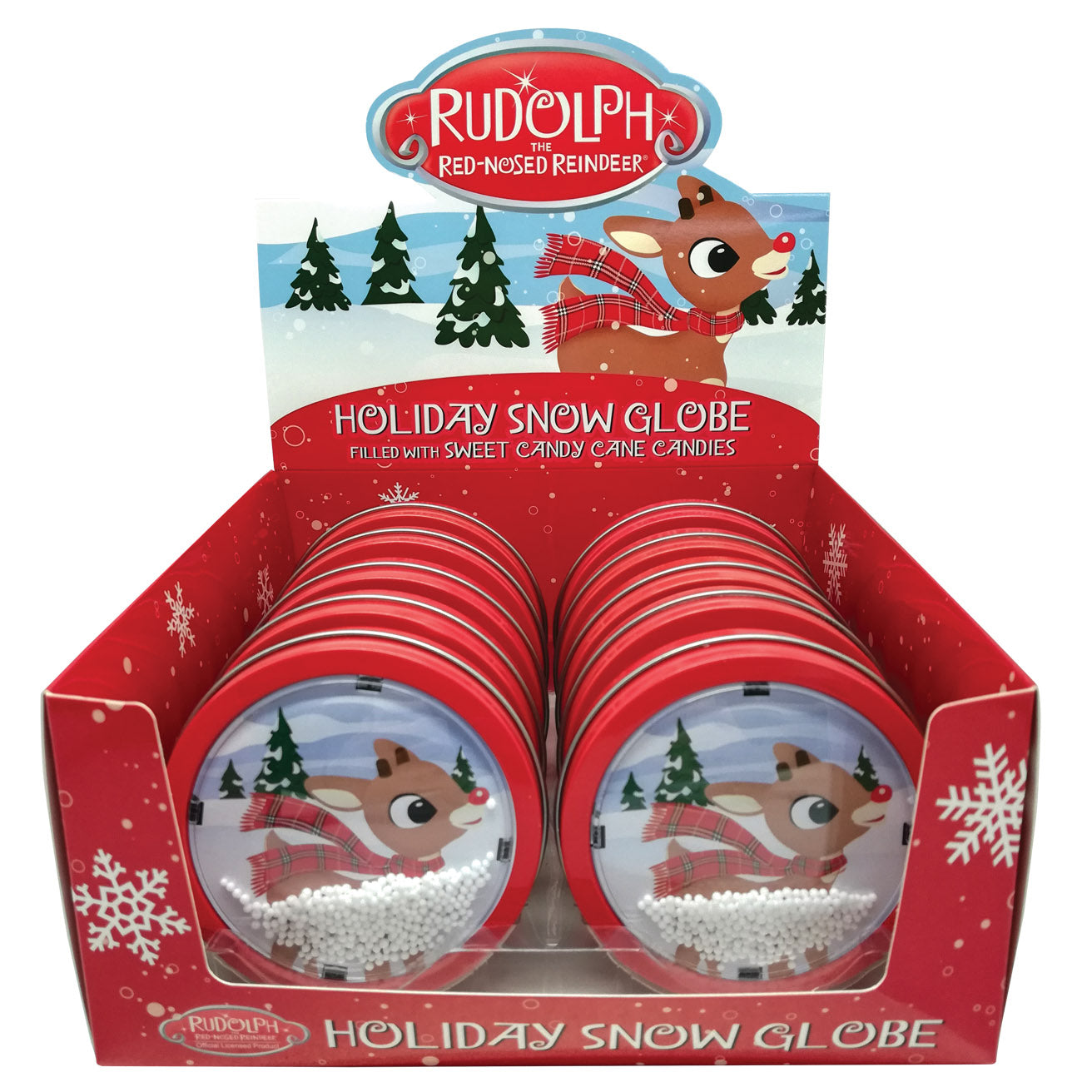 Boston America - Rudolph - Christmas Snow Globe Tin