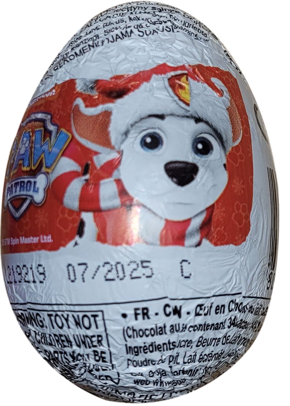 Zaini - Paw Patrol - Christmas Surprise Chocolate Eggs - 20g