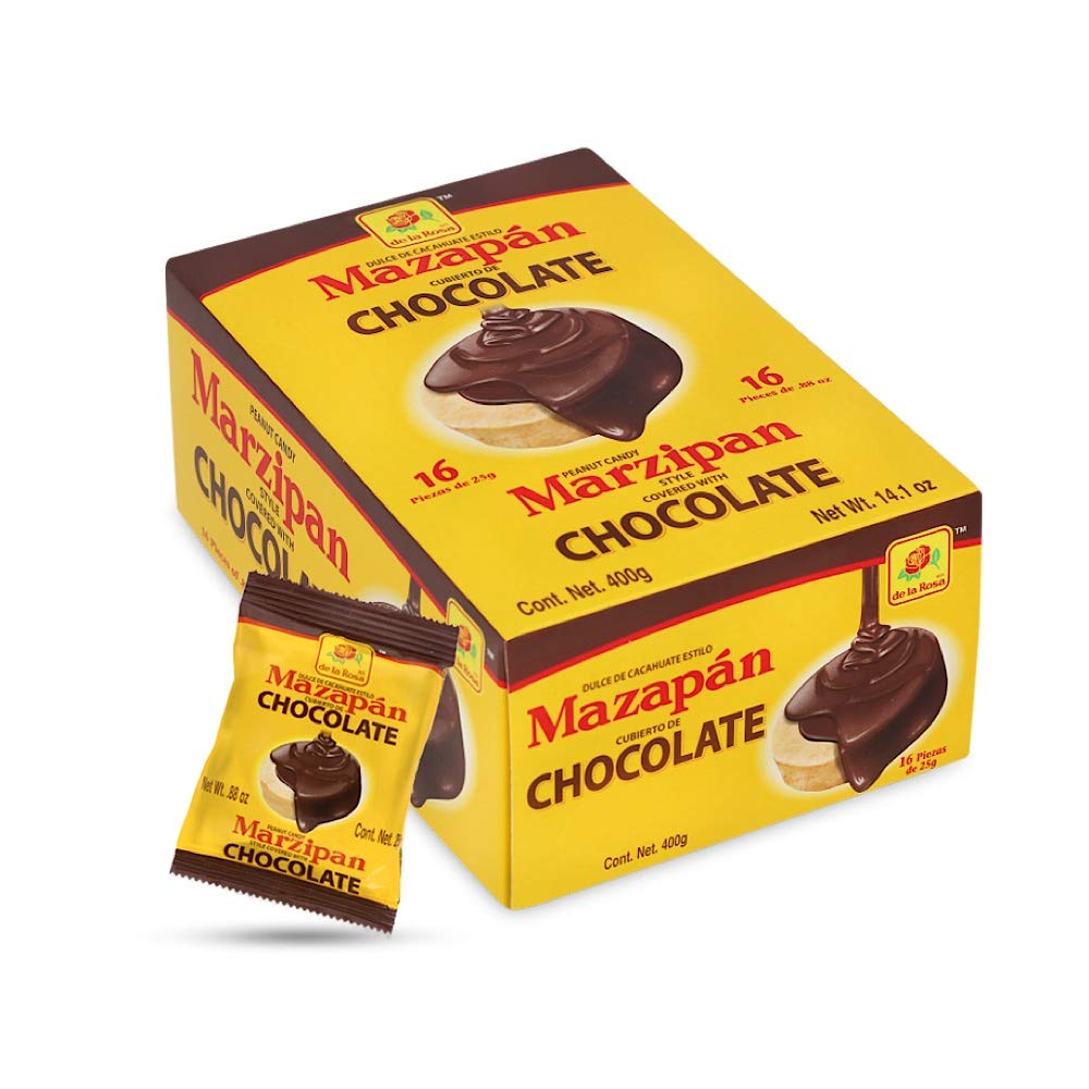De La Rosa - Original - Chocolate Covered Mazapan - 1pc (Mexico)