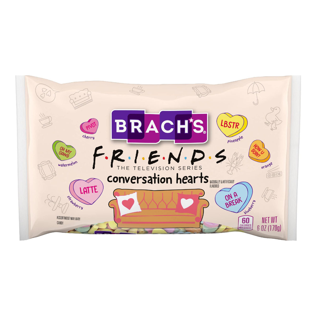 Brach's - Friends Conversation Hearts - 241g