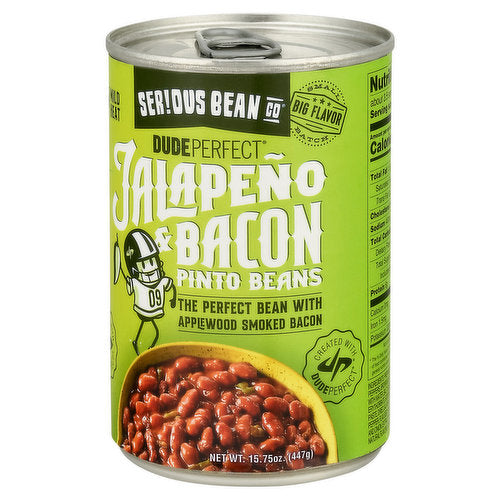 Serious Bean Co. -  Dude Perfect  Baked Beans "Jalapeño & Bacon" - 447g