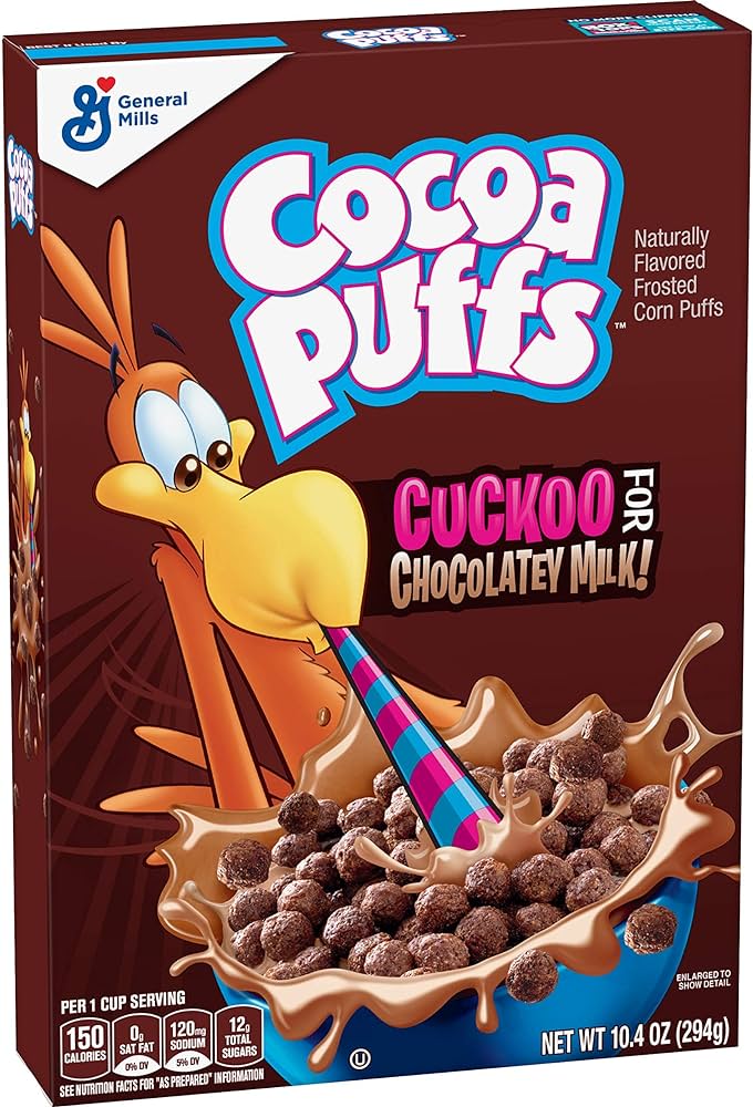 Cocoa Puffs - Chocolate Cereal - Family Size - 513g