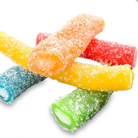 BULK - Kins Candy - Sour Filled Straws (HALAL)