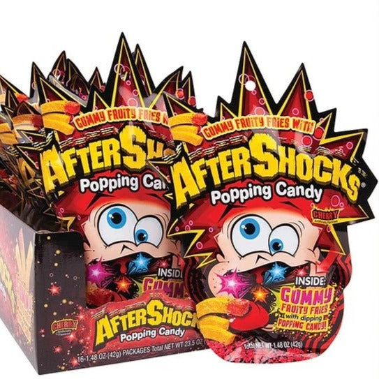 Aftershocks - Popping Cherry Gummy Fries - 42g