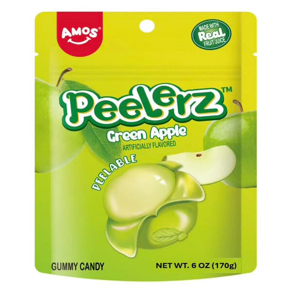 Amos - Peelerz Gummy Green Apple - Peelable Gummies - 170g