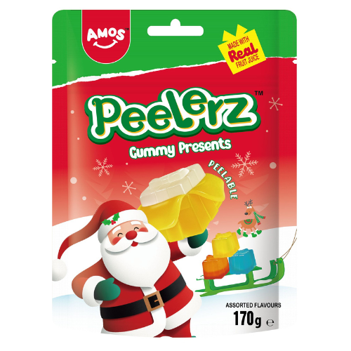 Amos - Peelerz Gummy Presents - Peelable Gummies - 170g