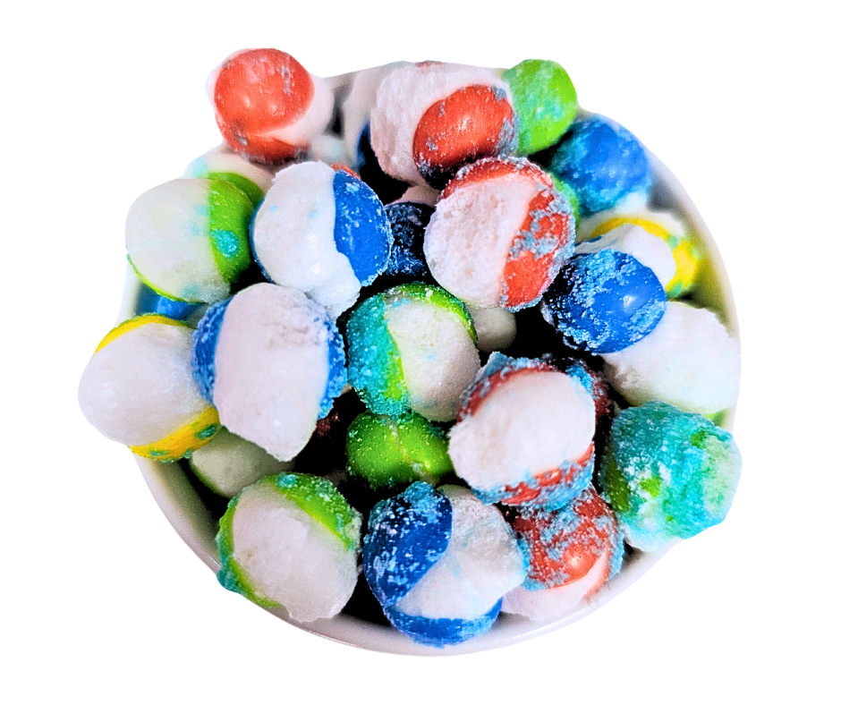 Freeze Dried Candy Schweets - Poku Drops Mega Sour Blue Paradise