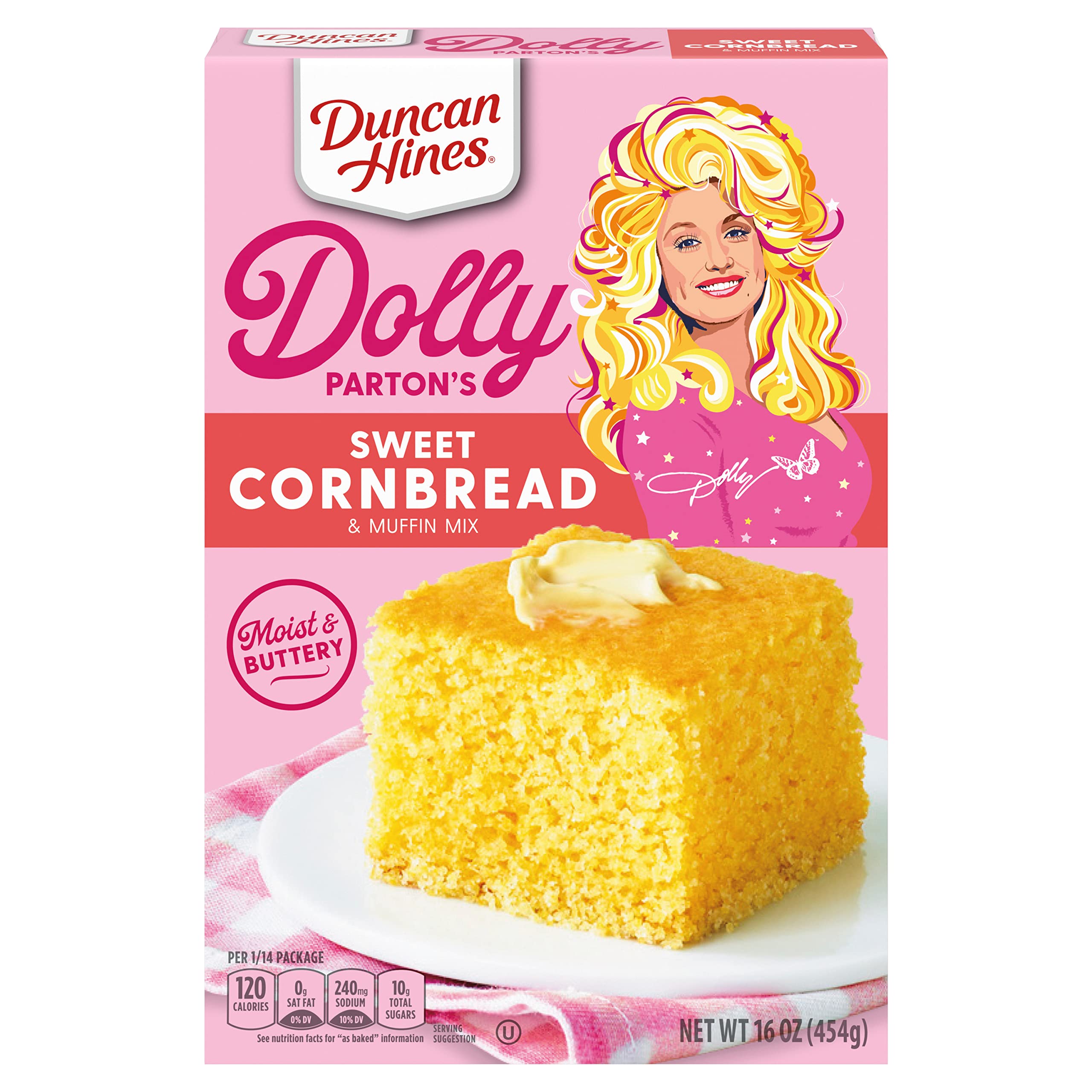 Duncan Hines - Dolly Parton - Southern Style Cake Mix - Cornbread - 454g