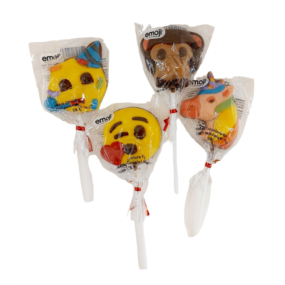 Emoji - Chocolate Lollipops  - 28g