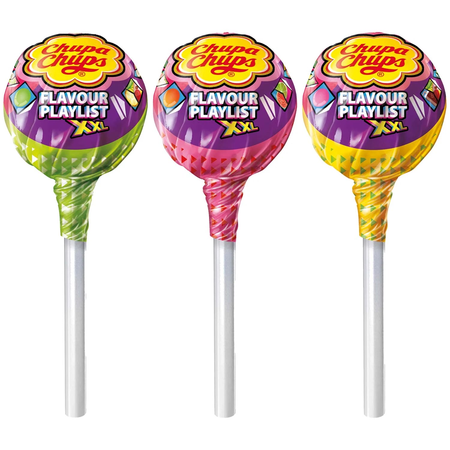 Chupa Chups - XXL 4D Flavour Playlist Lollipops - Assorted - 1pcs (UK)