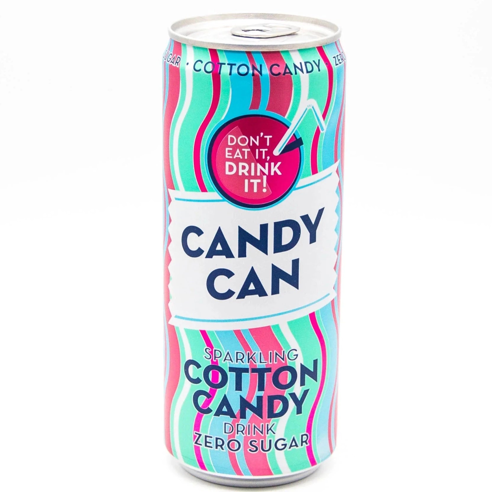 Candy Can - Sparkling Cotton Candy - Soda Pop - Zero Sugar - 330ml