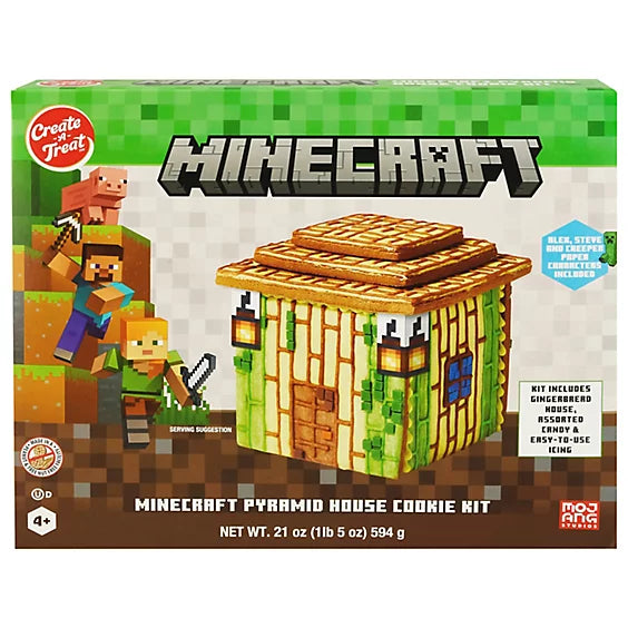 Create a Treat - Minecraft Pyramid House DIY Cookie Kit - 594g