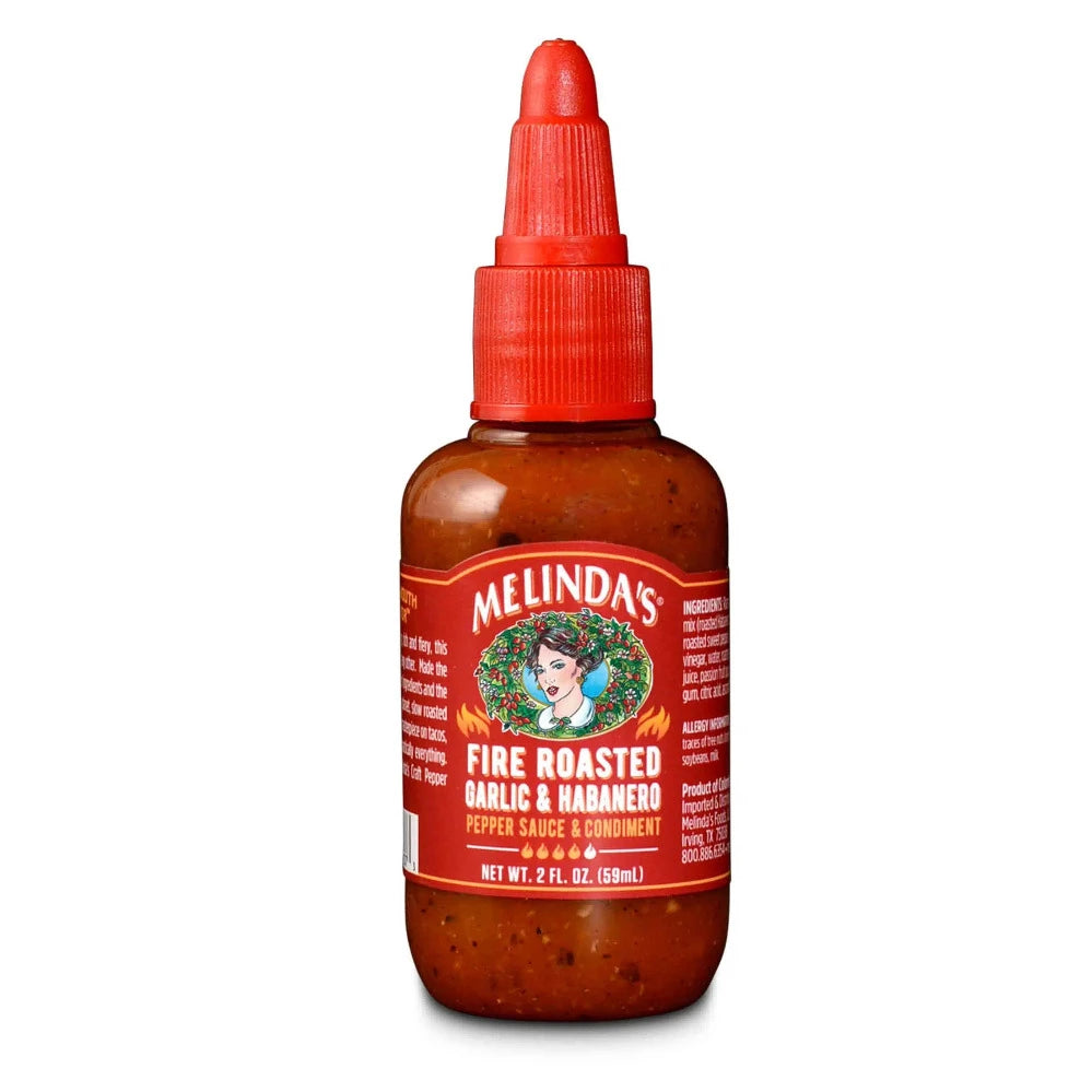 Melinda's - Fire Roasted Garlic & Habanero - Pepper Sauce & Condiment - 2oz