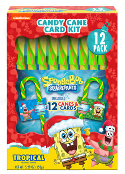 Flix Candy - Spongebob Candy Canes & Card Box - 150g