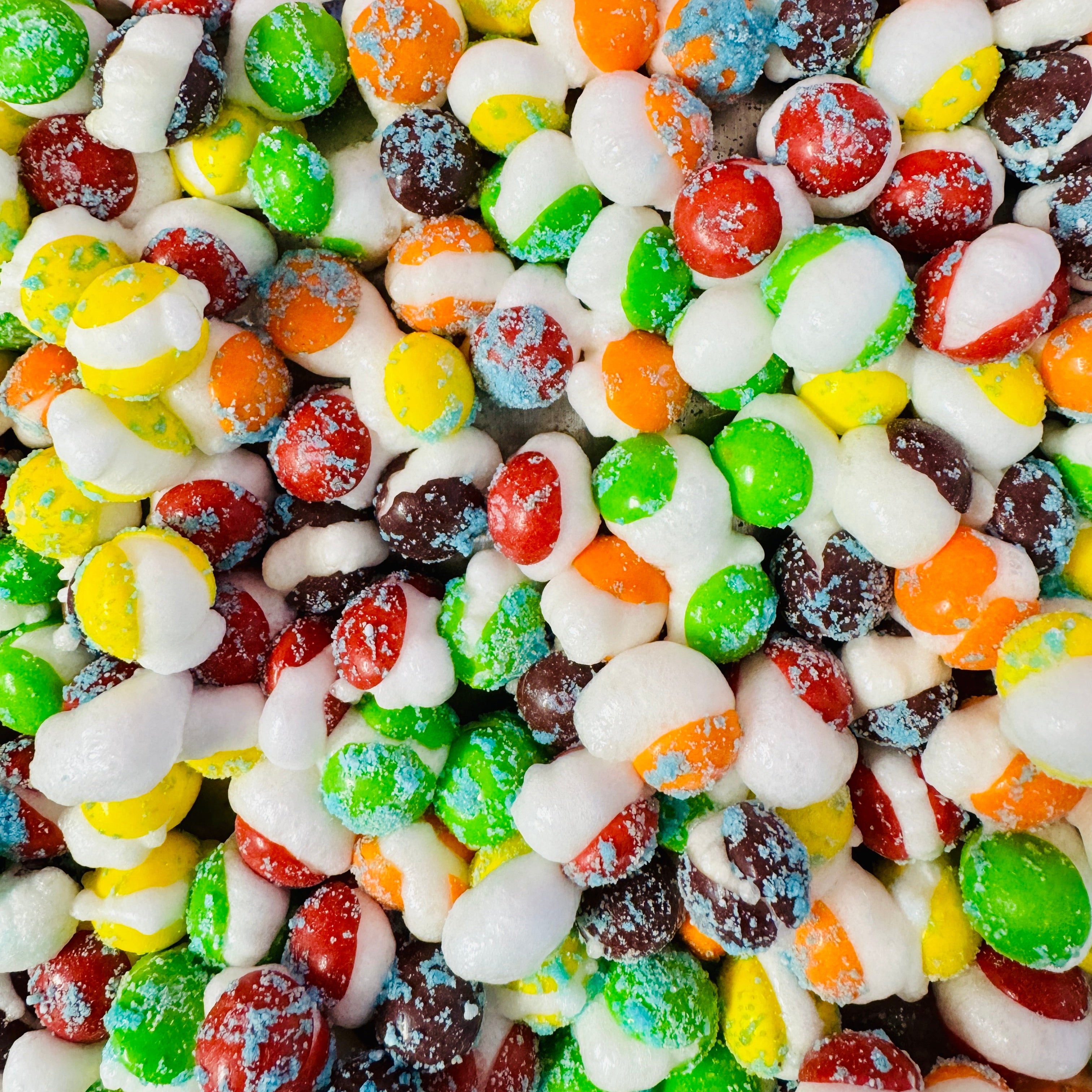 Freeze Dried Candy Schweets - Poku Drops Mega Sour Mixes (Skittles)