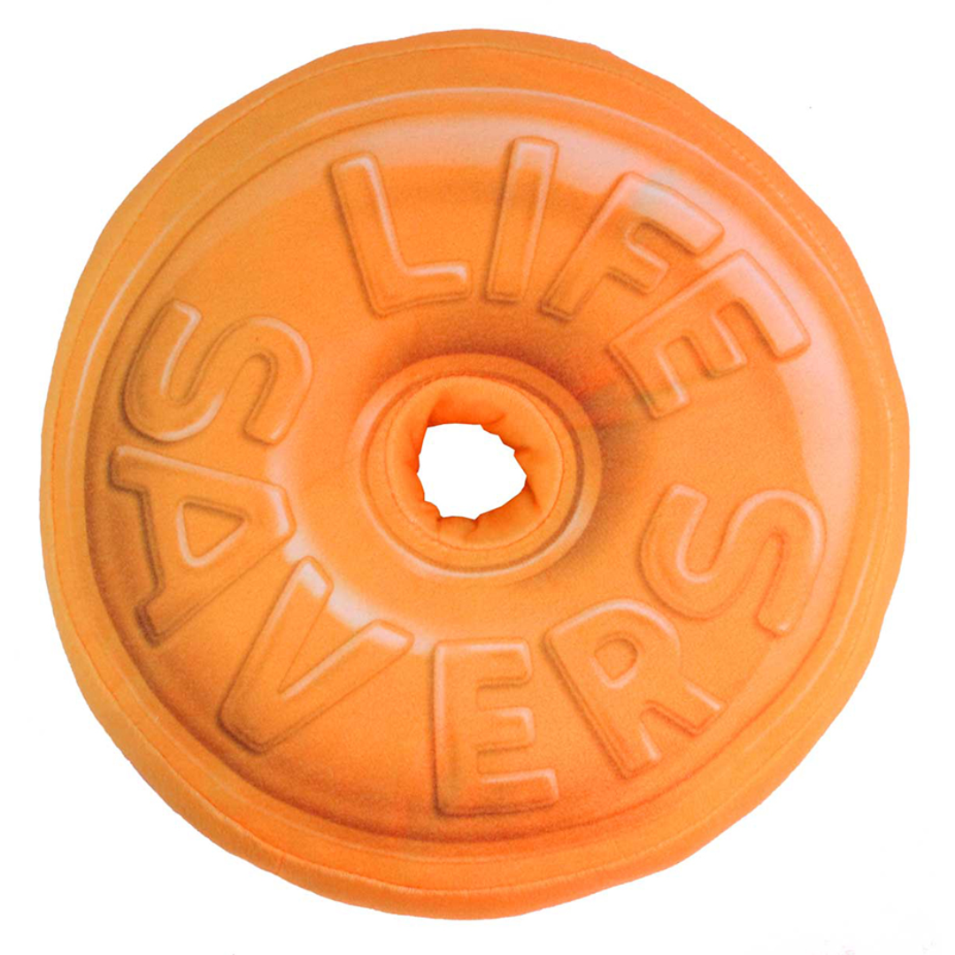 LifeSavers orange  Pillow with hole