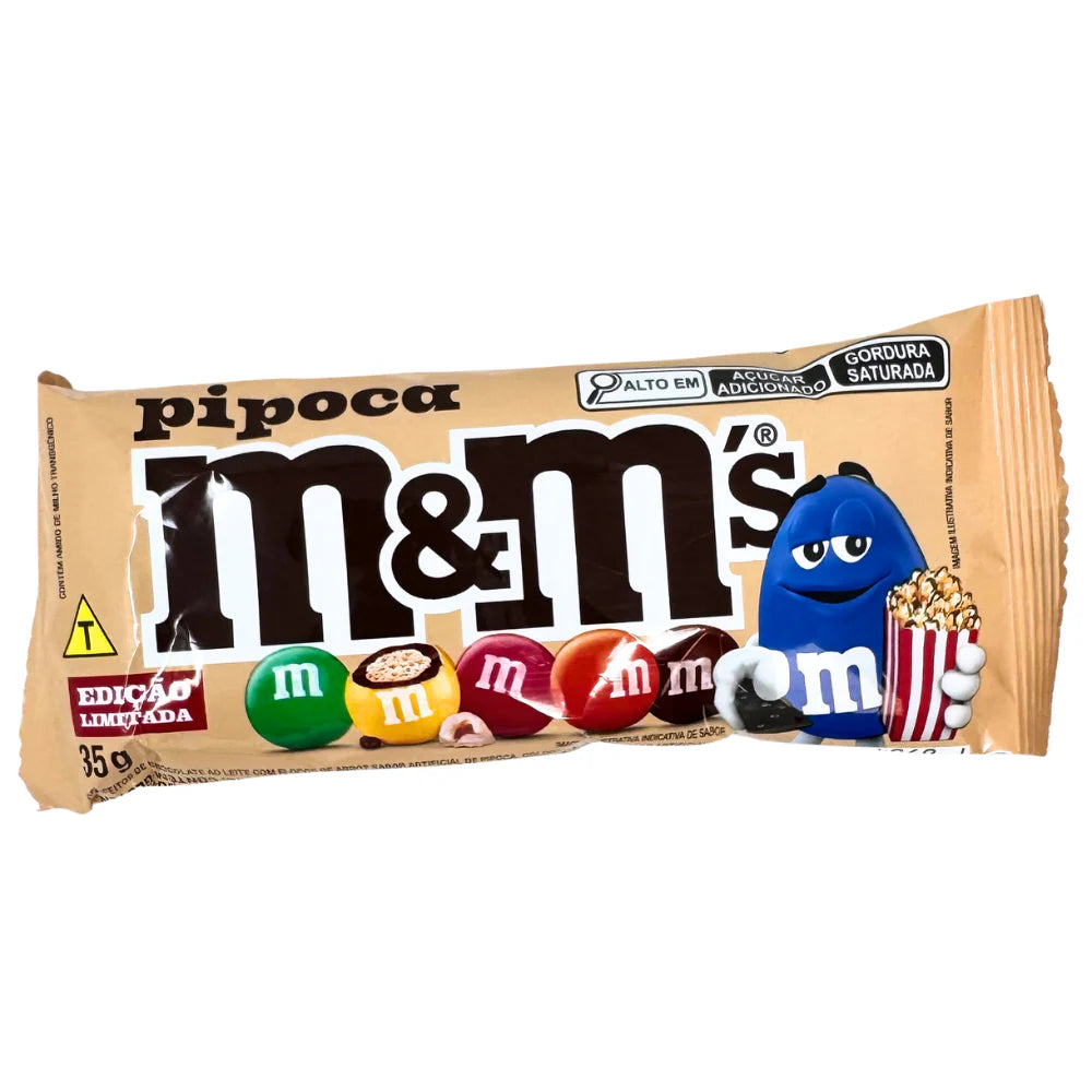M&M - Popcorn (Pipoca) - Chocolate - 35g