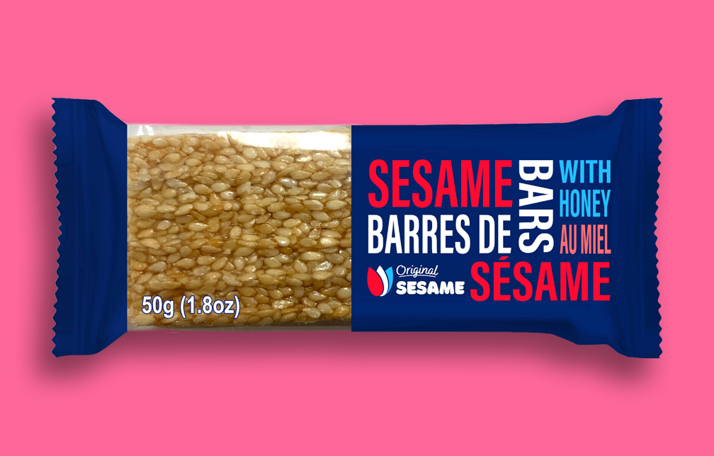 Original Sesame - Sesame Bar with Honey - King Size- 50g