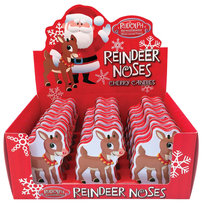 Boston America - Rudolph - Christmas Reindeer Noses Tin