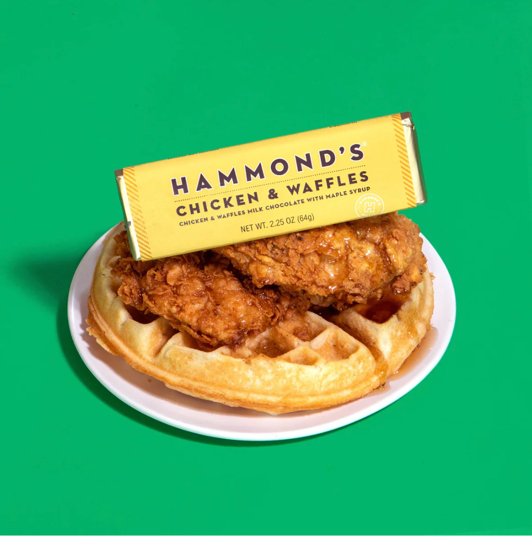 Hammond's - Chicken & Waffles - Milk Chocolate Candy Bar - 64g