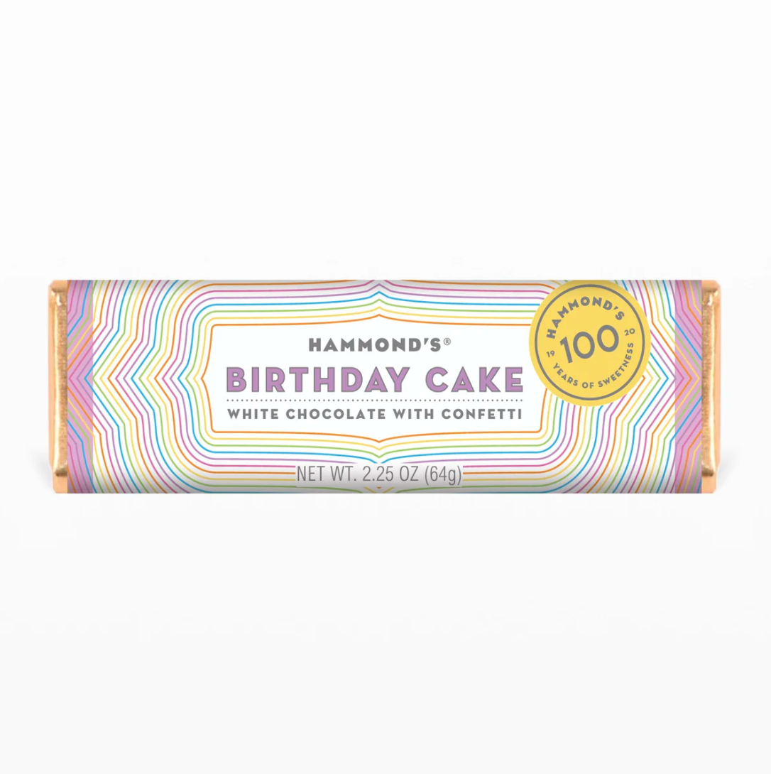 Hammond's - Birthday Cake - White Chocolate Candy Bar - 64g