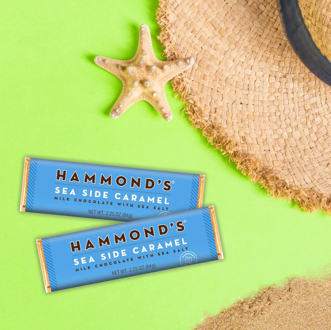 Hammond's - Natural Sea Side Caramel - Milk Chocolate Candy Bar - 64g