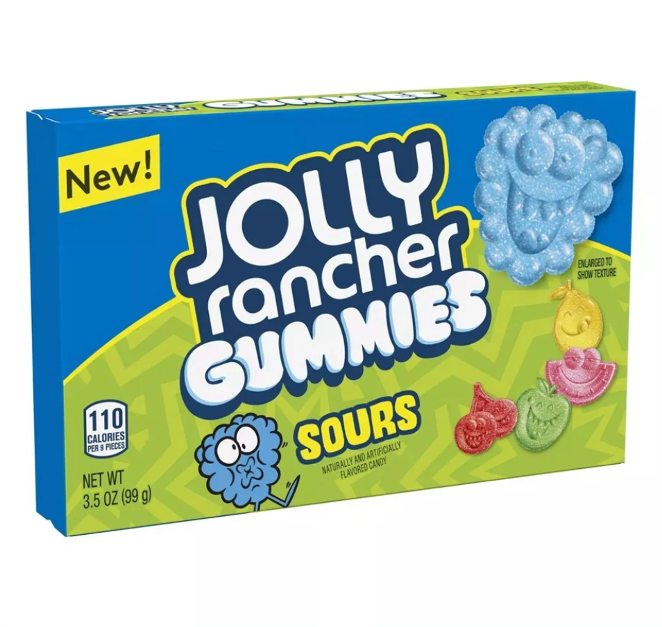 Jolly Rancher - Sour Gummies - Theatre Box - 99g