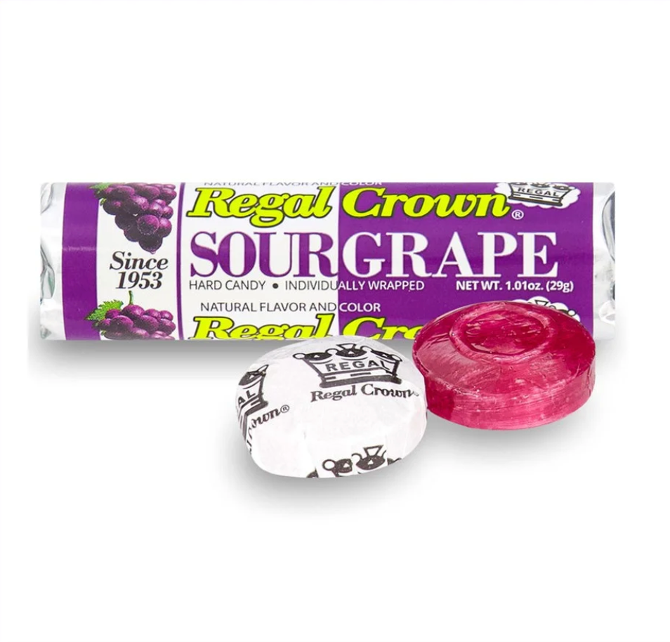 Regal Crown Sour Grape Rolls - 29g (UK)