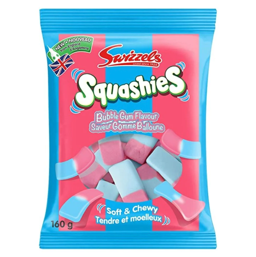Swizzels Squashies - Original Bubble Gum - Theatre Bag (UK)