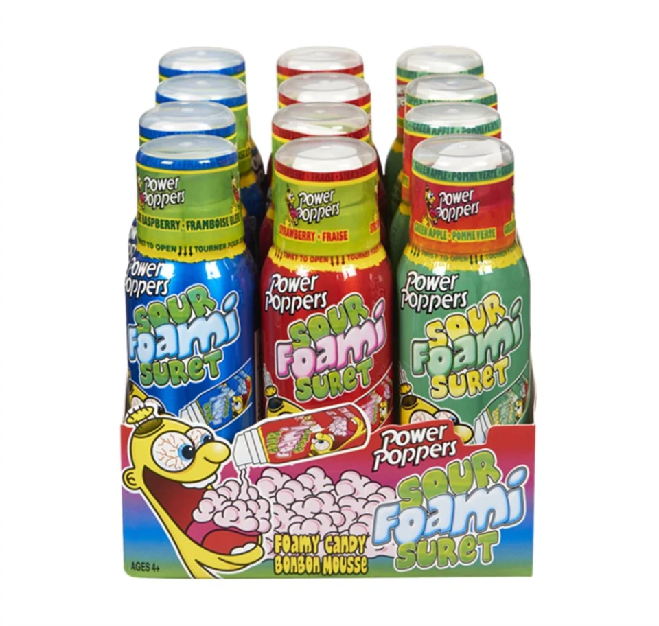 Power Poppers - Sour Foami Candy Spray - 88ml